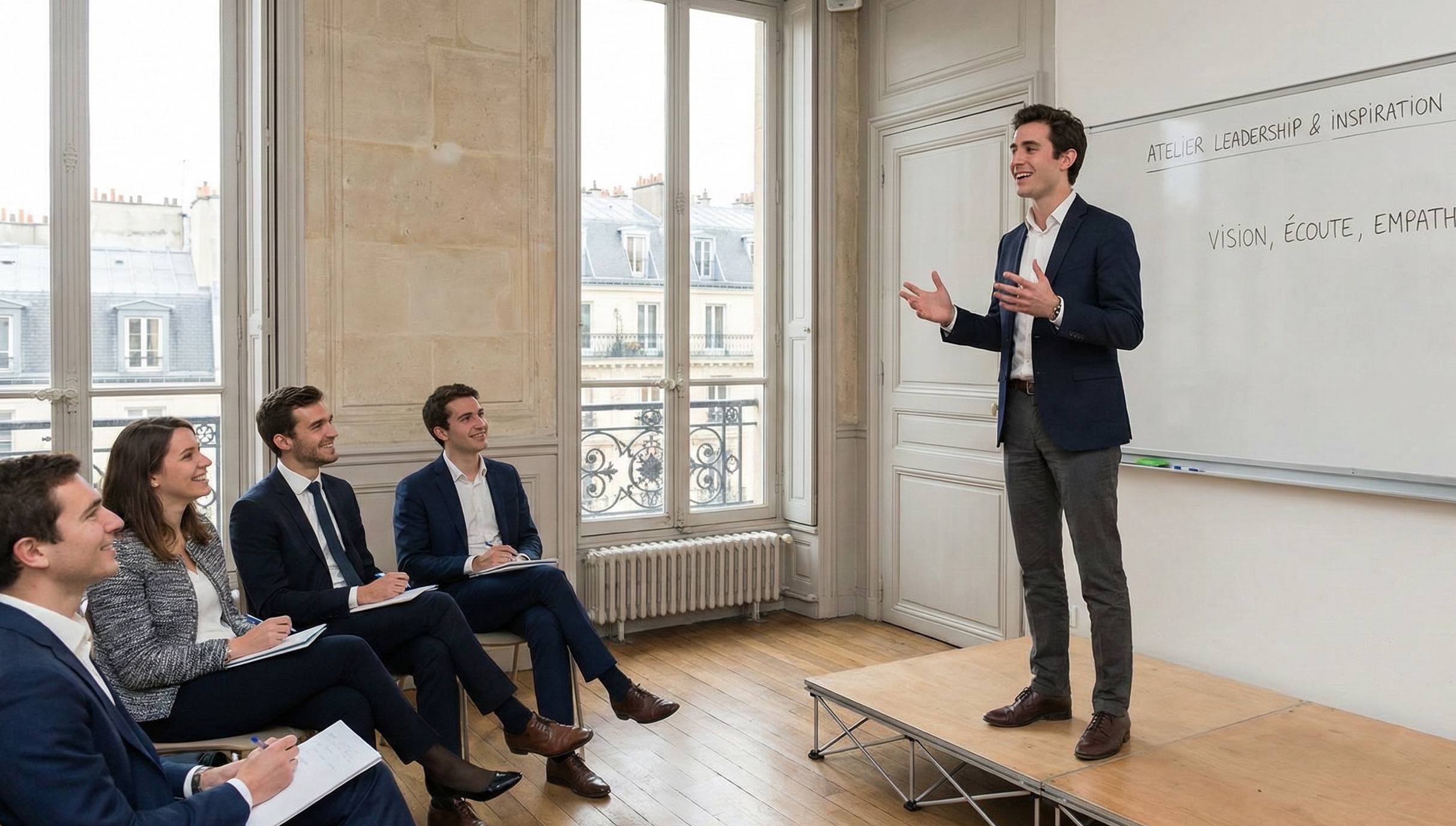 Présentation d'un étudiant au sein de sa filière en management